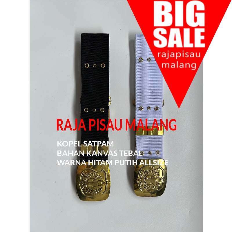 Fashion Pria-Stok Terbaik- Ikat Pinggang Sabuk Kopel Pdh-Pdl Satpam Security - Putih 744D0S5