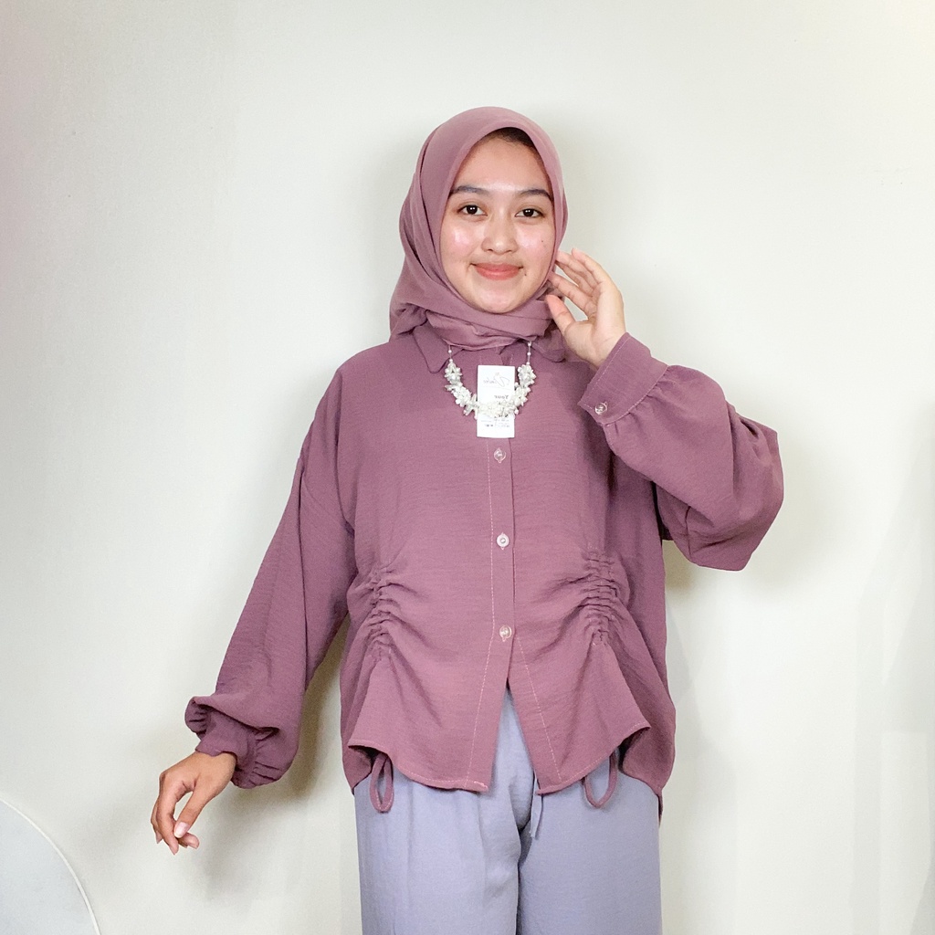 KEMEJA AIRFLOW SERUT DEPAN - ALICE SHIRT