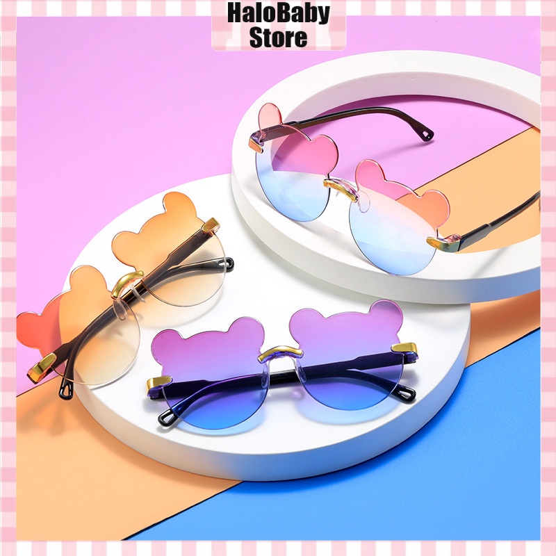 Halo Baby Kacamata Anak /Kacamata Bear Anak Fashion Kids/Kacamata Anak bayi Anti Ultraviolet UV New Trend