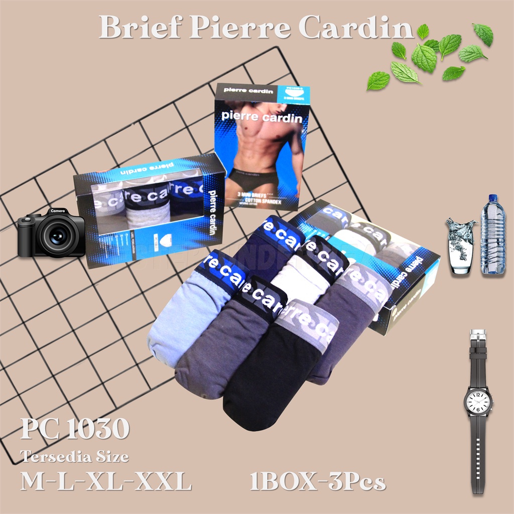 Pierre Cardin Celana Dalam Pria PC 1030 1 Box isi 3Pcs