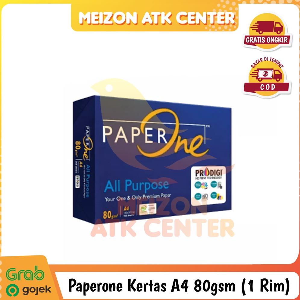 

PAPERONE KERTAS HVS A4 80 GSM KERTAS FOTOKOPI A4 80G [1 RIM] TERLARISS...,,,,,