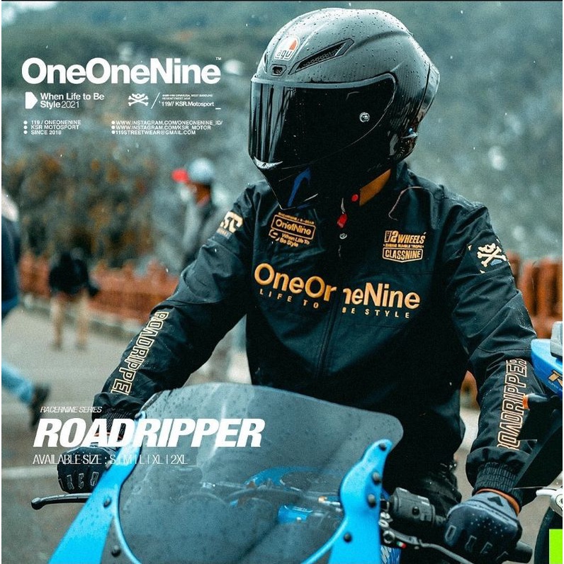 JACKET ONEONENINE RACERNINE ROAD RIPPER BLACK SERIES