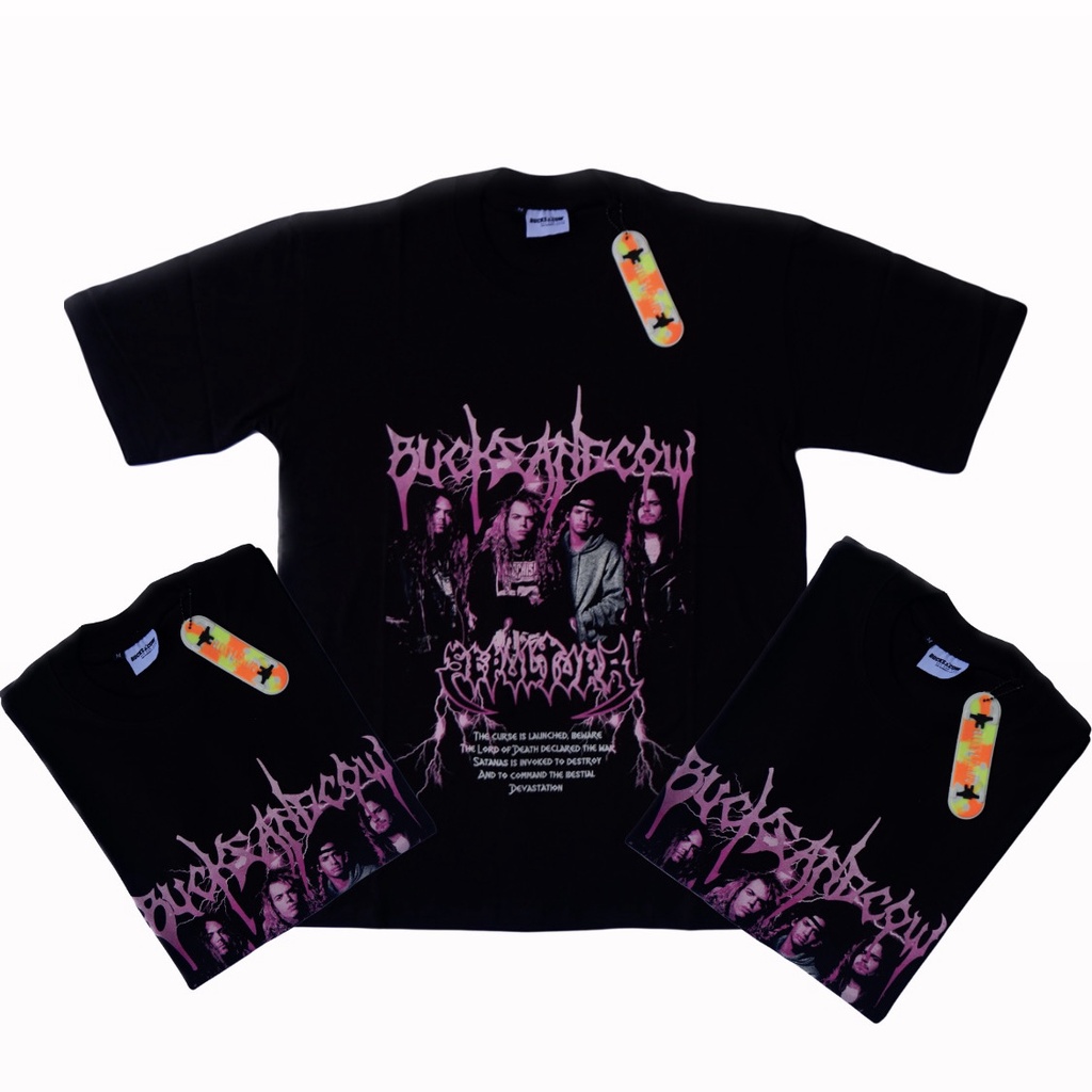 KAOS KEREN PRIA/WANITA (bucks&cow) ROCK&ROLL TERKECE