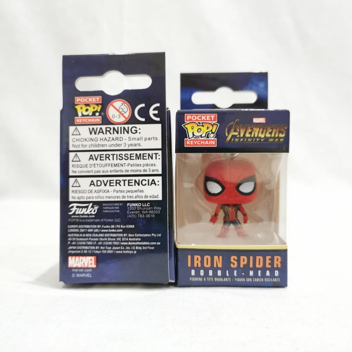 FUNKO POCKET KEYCHAIN POP IRON SPIDER SPIDERMAN