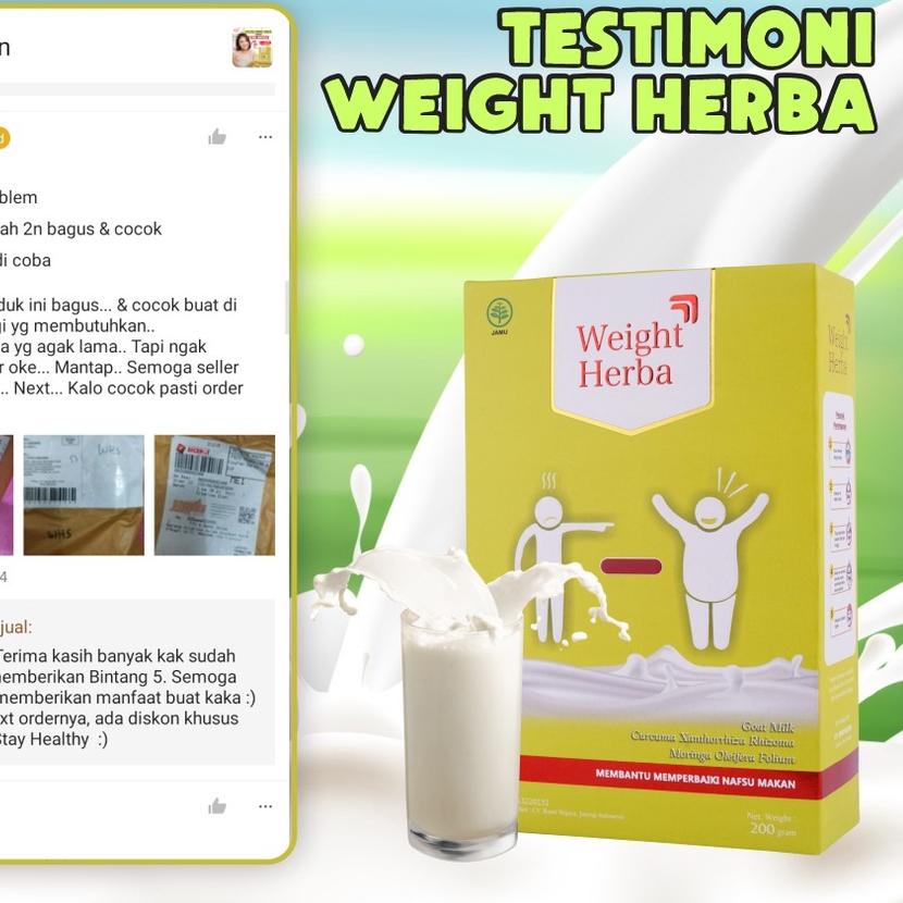 

SALE!!Weight Herba - 100% Original Quality Premium Susu Kambing Berat Badan Dewasa & Penambah Nafsu Makan isi 200gr Tingkatkan Kalori Kualitas Tinggi|KD8