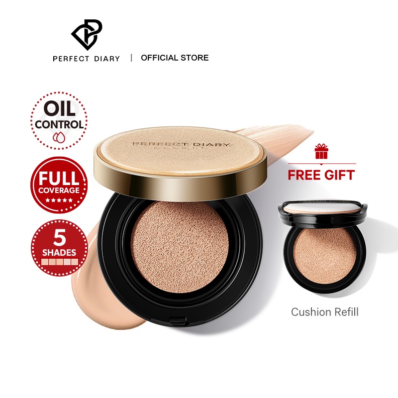 Perfect Diary Longlasting Radiance Skin Perfecting Cushion Foundation
