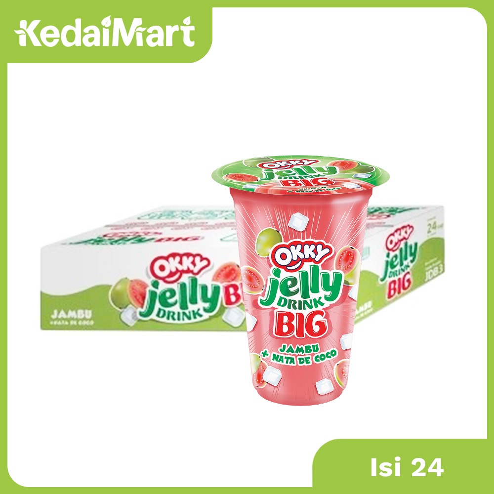 

Okky Jelly Drink Rasa Jambu Dus Isi 24 x 220 ml