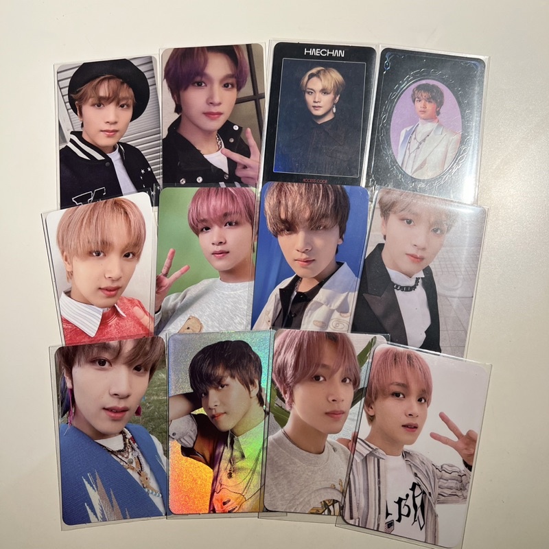 photocard haechan official haechan t ver neozone haechan punch haechan cinema ac haechan yearbook ha