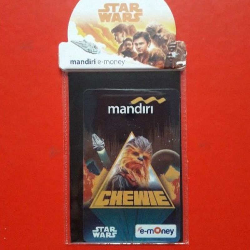 Mandiri eMONEY Star Wars - CHEWIE ORI /Like eTOLL Tapcash Flazz or Brizzi