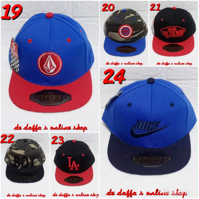 Topi Snapback Anak Bordir Superhero / Topi Hip Hop Anak..