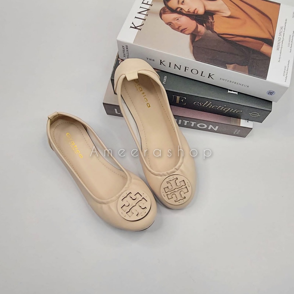 Sepatu Flatshoes ballerina Wanita Roll Laser Gratica AP080