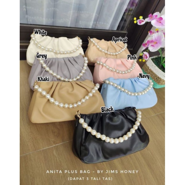 ANITA BAG PLUS JIMSHONEY TAS SLEMPANG SIMPEL FREE PITA MUTIARA