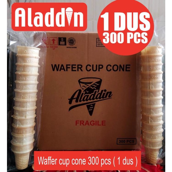 Cup Cone Ice Cream merk Aladdin / Wafer Cup Cone Aladdin stok ada terus