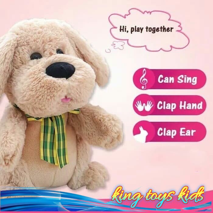 new / Kado Mainan Anak Boneka Puppy Clap / Mainan Boneka Anjing Puppy Clap