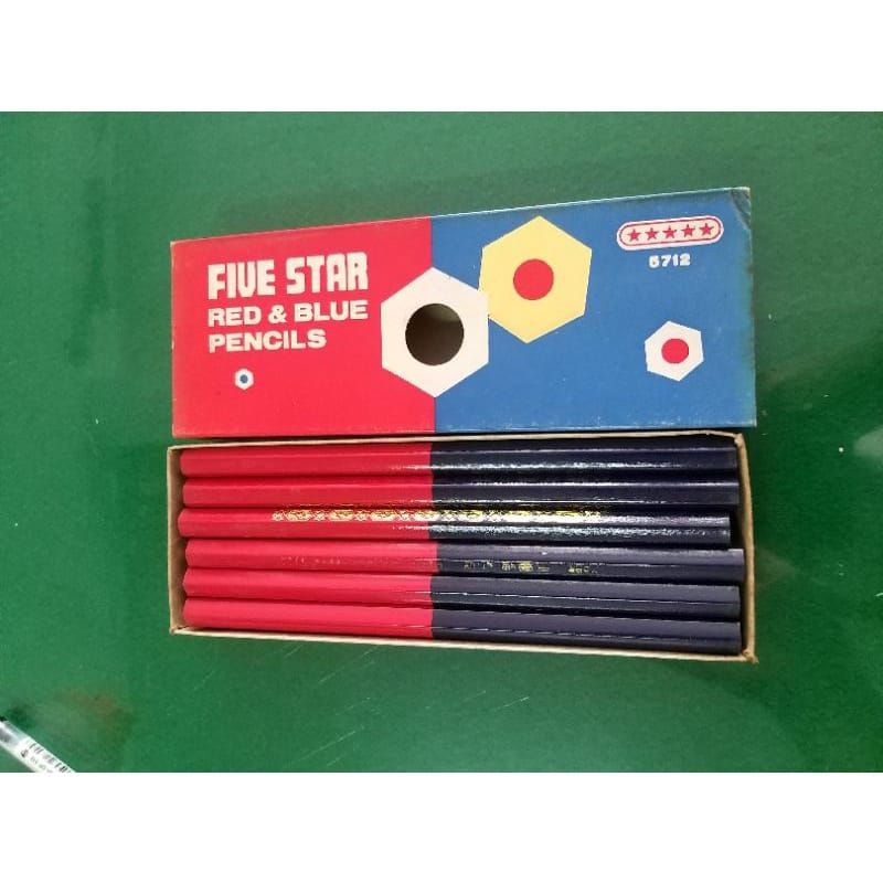 

[PCS] PENSIL MERAH BIRU FIVE STAR ORIGINAL / PENSIL POLA / PENSIL MENJAHIT