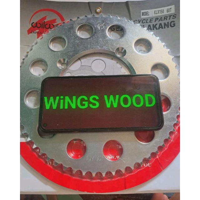 GEAR / GIR BELAKANG 428 KLX 150 -60T WILWOOD