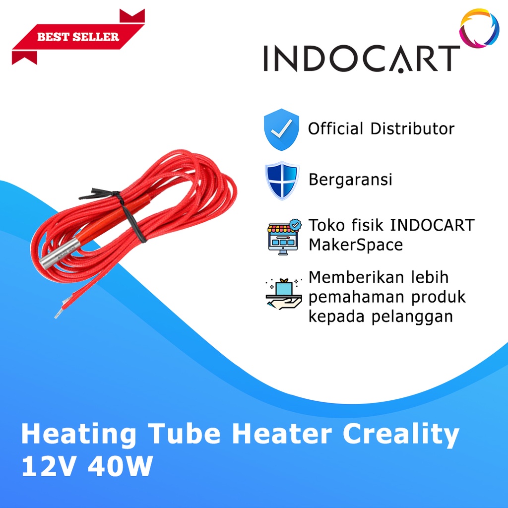 INDOCART Heating Tube 3D Printer Heater 12V 40W