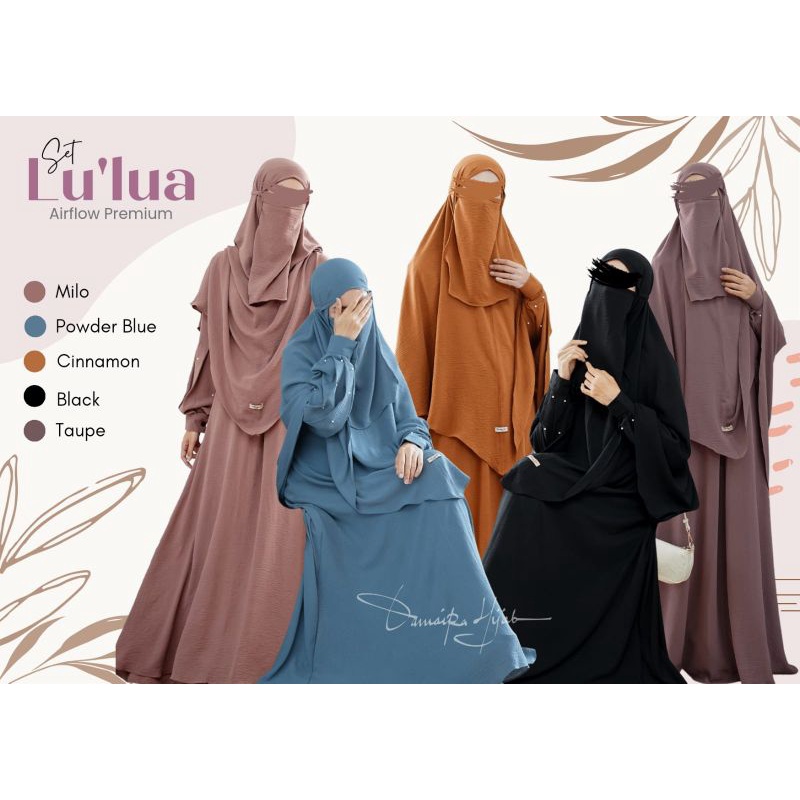 Lu'lua (Mutiara) Series Gamis Set By Damaira Hijab