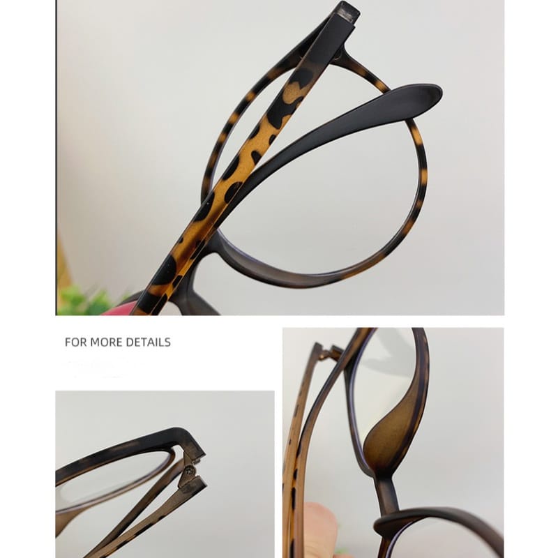 WD Kacamata Anti Blue Light Anti Radiasi Blue Ray Gaya Korea 2022 Bentuk Bulat Oval untuk Pria dan Wanita 6814-8