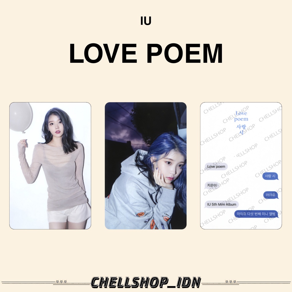 PHOTOCARD IU LOVE POEM