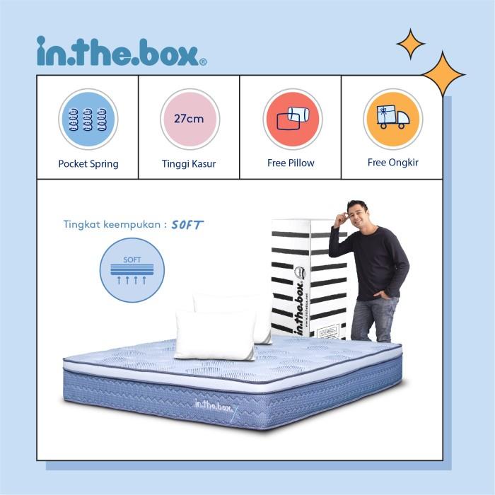 Kasur Springbed INTHEBOX X Ukuran 160x200 (Queen) - FREE BANTAL