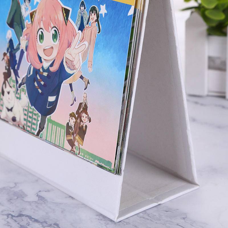2023mata-mata x Keluarga Kalender Meja Kreatif Anime Lucu Hiasan Desktop Notes Kalender Kawaii Stationery Hadiah Loid Forger Anya Forger Yor Forger In Stock New Arrival LY