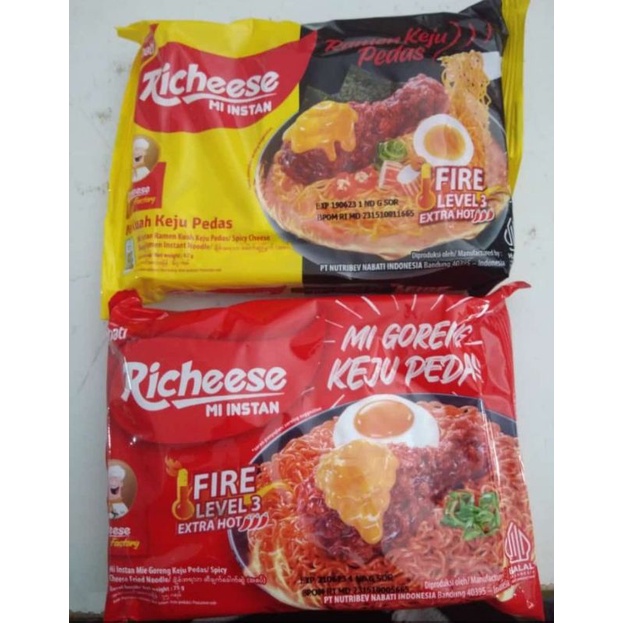 

Richeese mie goreng dan ramen level 3 (2 pcs)