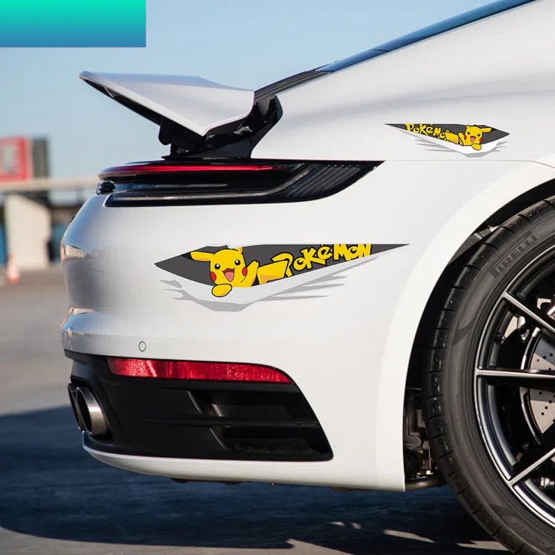 Stiker Kartun Mobil Untuk Menutupi Goresan Stiker Mobil Penampilan Stiker Kepribadian body Mobil