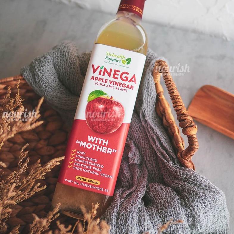 

Terkini Vinega, Apple Vinegar (cuka apel alami) with the mother 500g!