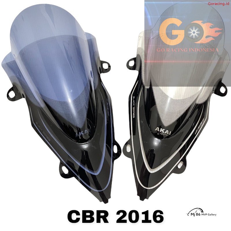 GR VISOR CBR FACELIFT MHR / WINDSHIELD ALL NEW CBR 150 FACELIFT / VISOR AKAI CBR 150 Ori