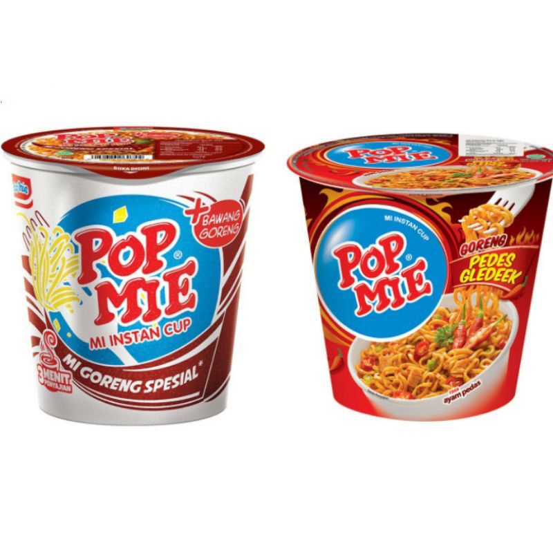 POP MIE INSTANT 75GR KUAH GORENG PEDAS [SWEETSPACE]