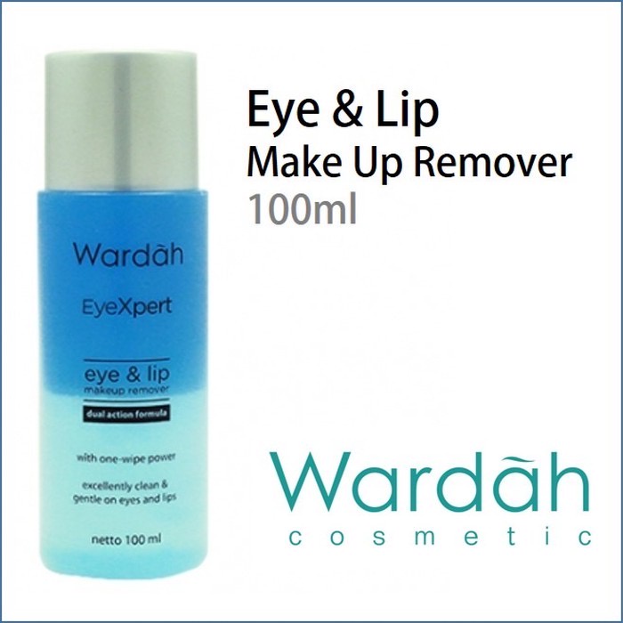 WARDAH EyeXpert Eye Makeup Remover Indonesia / Pembersih Makeup 50ml 100ml / Dual Action Formula With One-Wipe Powder / Excellently Clean &amp; Gentle One Eyes / Cleansing Cleanser Waterproof Anti Air Bersih / Cosmetic Makeup Face Make Up / Eye Xpert Series