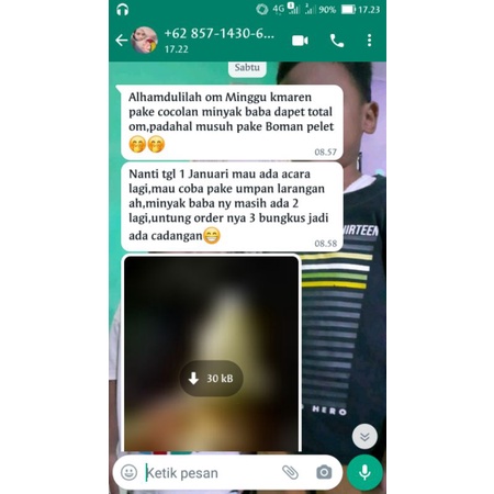 perangsang khusus ikan bawal BaBa jenis minyak