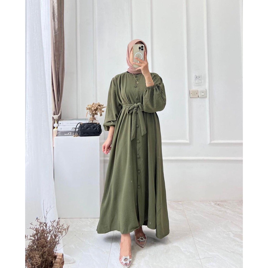 gamis muslim shakila polos//shakila dress gamis polos basic abaya