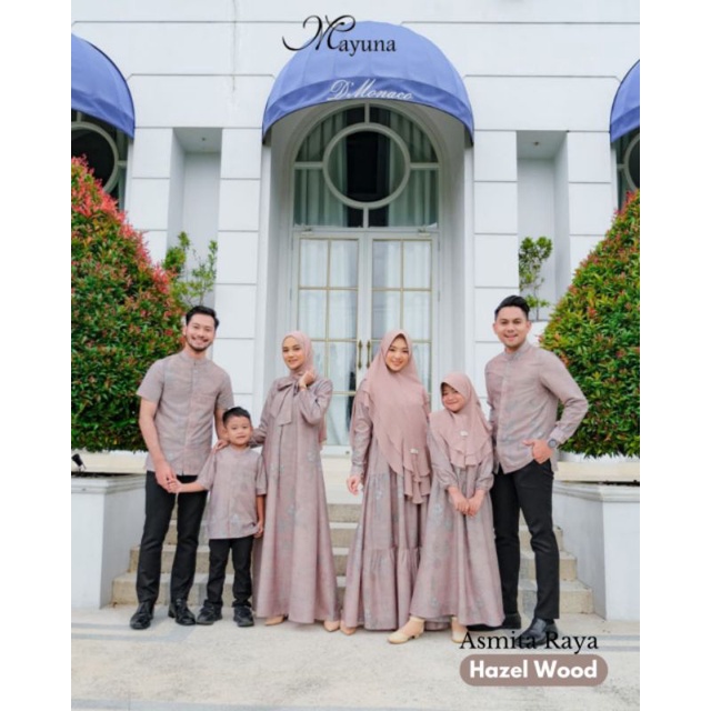 Sarimbit 2023 Asmita Raya KHUSUS KOKO Linen Cron Silk Motif Batik Mayuna Couple Keluarga Seragam Leb