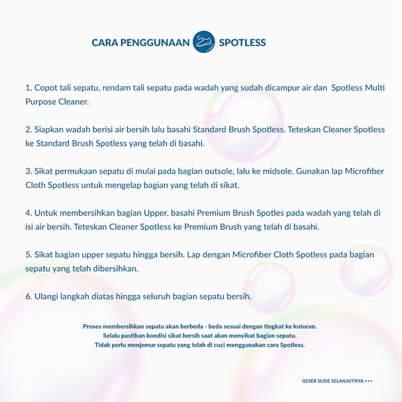 SPOTLESS Cairan Pembersih Sepatu - Shoe Cleaner Sabun Cuci Sepatu 100ml