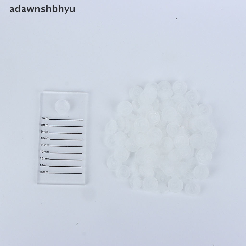 Adawnshbhyu Acrylic Pallet Individual Eyelash Extension Glue Plate Dispossible Tempat Lem C ID