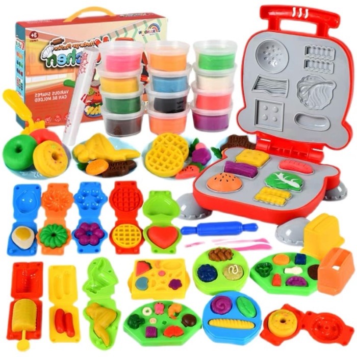 Pls Mainan Edukasi Anak Play Doh Maker / Playdoh Ice Cream / Food Maker