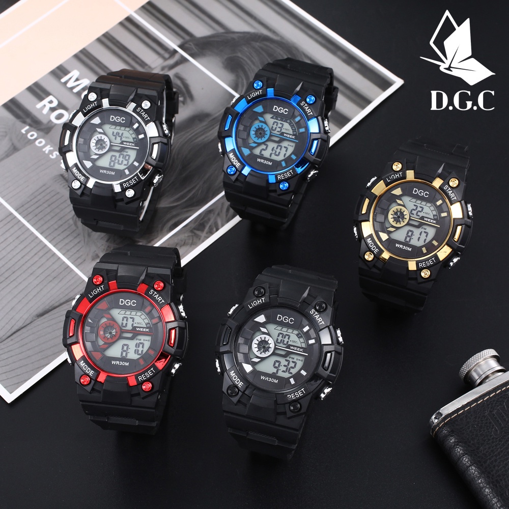 ✨D.G.C✨✅Jam Tangan Pria Fashion Sports Digital Led Men Women Digital Watch D.G.C M177