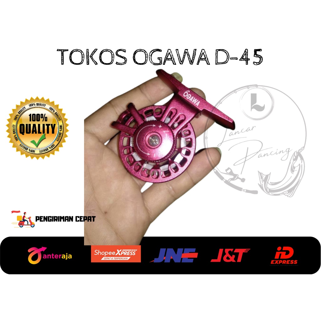 TOKOS REEL OGAWA STAINLESS D 45 D-45 Murah gak mahal warna merah saja