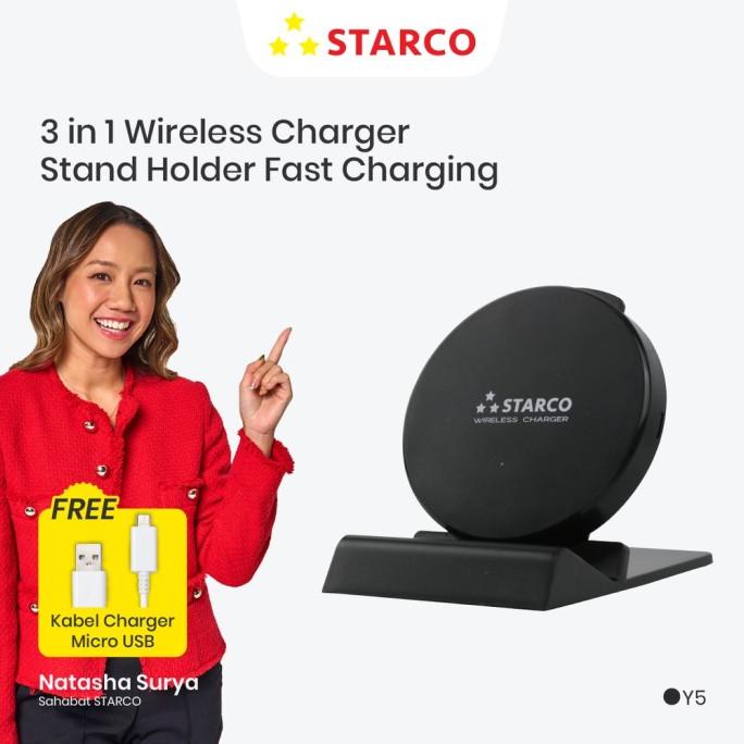 Terlaris Starco 3 In 1 Wireless Charger Stand Holder Pad Docking Fast Riantishakila