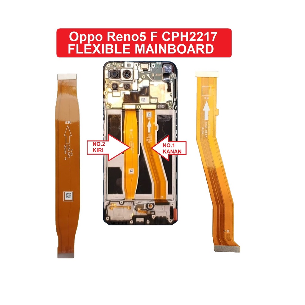 Kabel Flexible Mainboard Oppo Reno5 F CPH2217 Reno 5F Reno5F Flex Board Connect Ke Mesin 1 Pcs