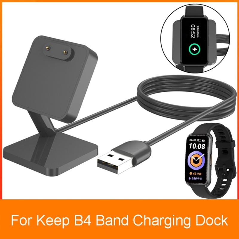 Btsg Smart-Watch USB-Charging Kabel Data Holder Power Charger Adapter Dock Mount Bracket-Cradle Cocok Untuk Keep B4