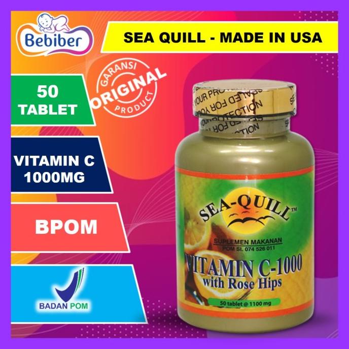 Sea-Quill Vitamin C 1000 50 Tablet / Sea Quill / Seaquill / BEBIBER