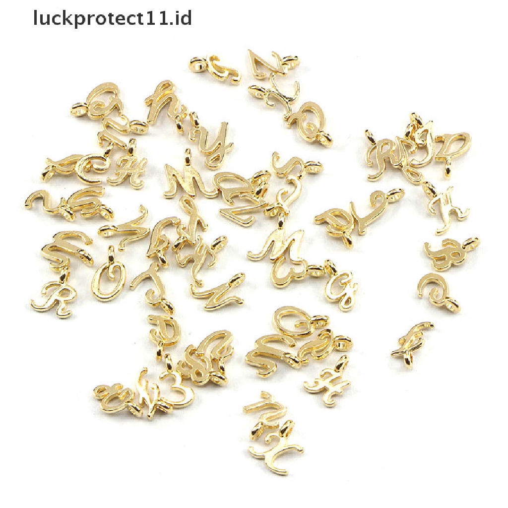 // Fashion Hot///52pcs/lot Liontin Ch Emas Bentuk Campur Acak Untuk Membuat Perhiasan DIY Alat.