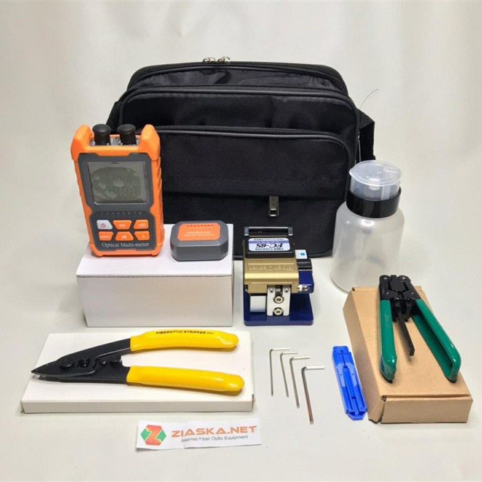 Ftth Tool Kit Opm Mini 3 In 1 Lengkap Fvl Cleaver Fo/Fiber Optic/Optik