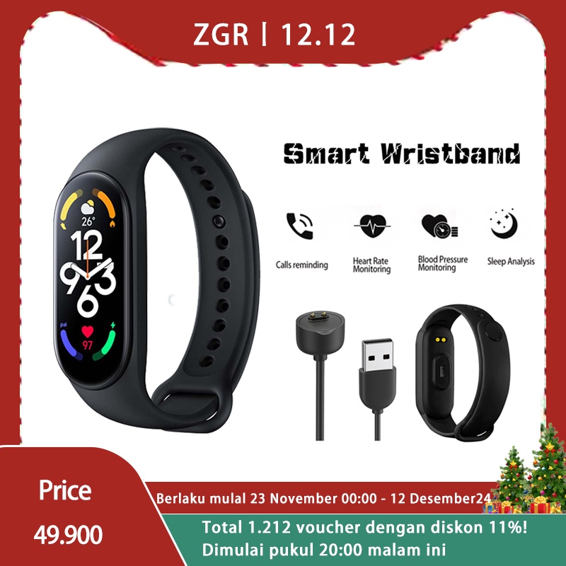 Band 7 Activity Tracker High-Res AMOLED Screen, Bluetooth 5.2, 120 Sports Modes, Optical Heart Rate &amp; Blood Oxygen Sensor, 24HR Heart Rate &amp; Sleep Monitor Smart Watch