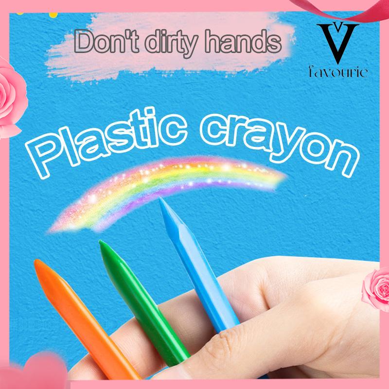 

CODKrayon Plastik Segitiga Krayon Plastik Segitiga Keselamatan Anak-Anak Balita yang Dapat Dicuci Menggambar Pena Corat-Coret Pena-FA