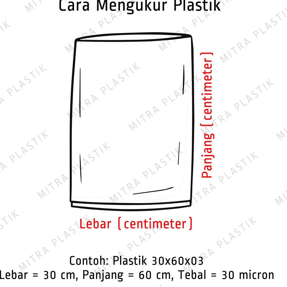 

[M-T6T] »] Plastik PP Lebar 18 Tebal 06 18x25 18x30 18x35 Kantong Bening Transparan Snack-premium