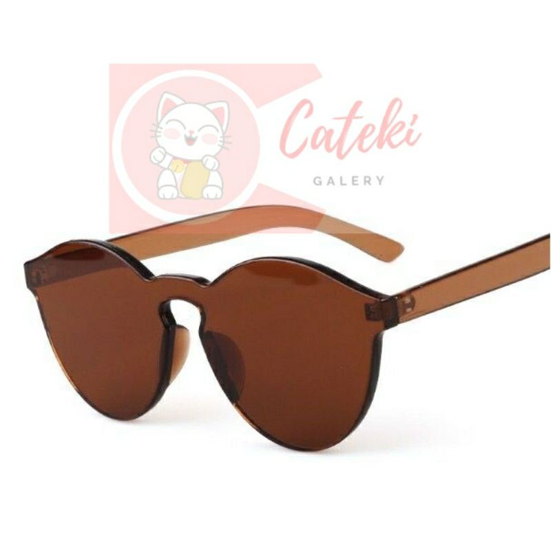 [CTK] PROMO AKSESORIS KACAMATA VIRAL KACAMATA JELLY TRANSPARAN WARNA WARNI KACAMATA HITAM SUNGLASSES  FASHION STYLE MURAH